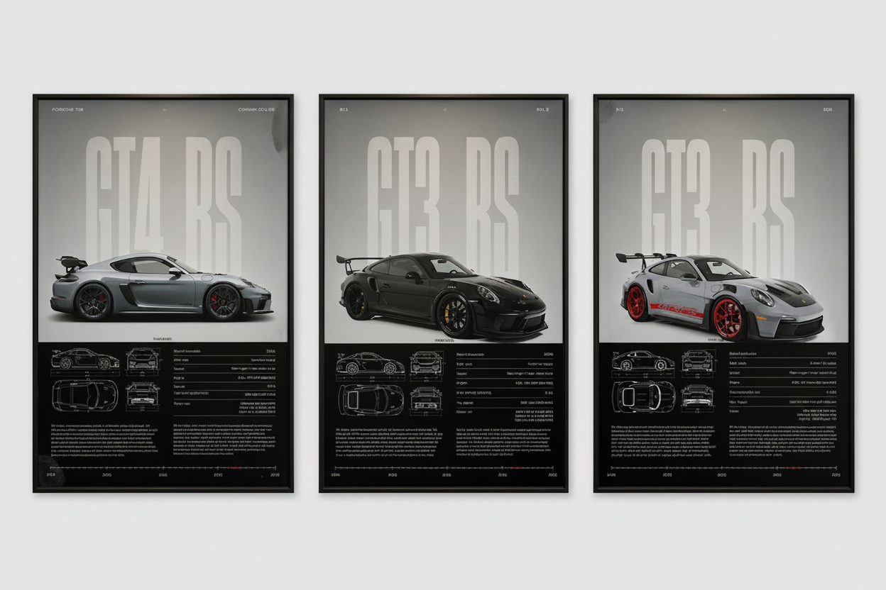Affiche Porsche 911 GT4-RS