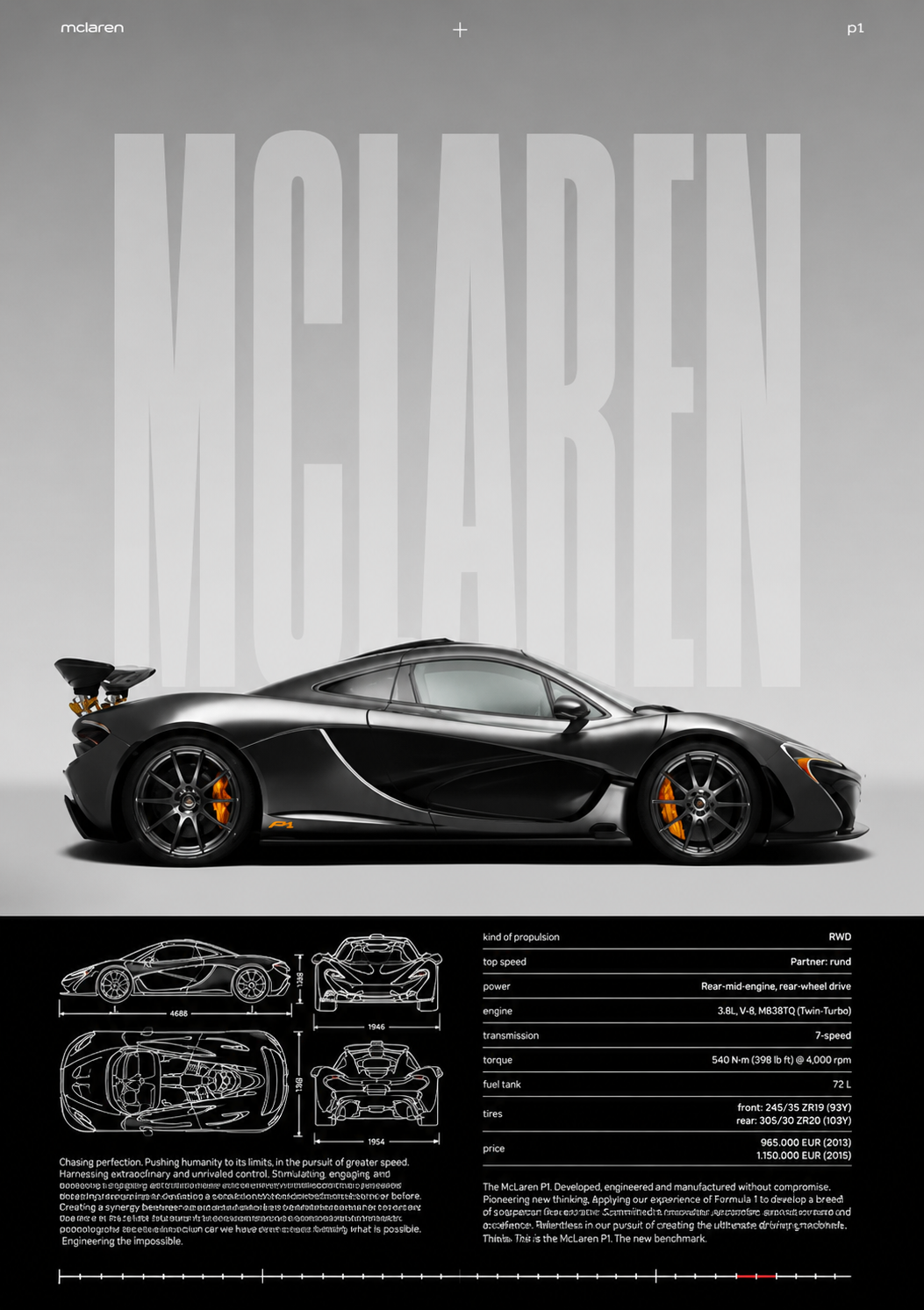 Affiche McLaren P1