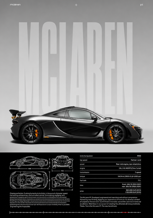 Affiche McLaren P1