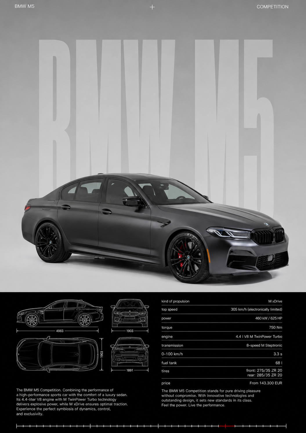 Affiche BMW M5