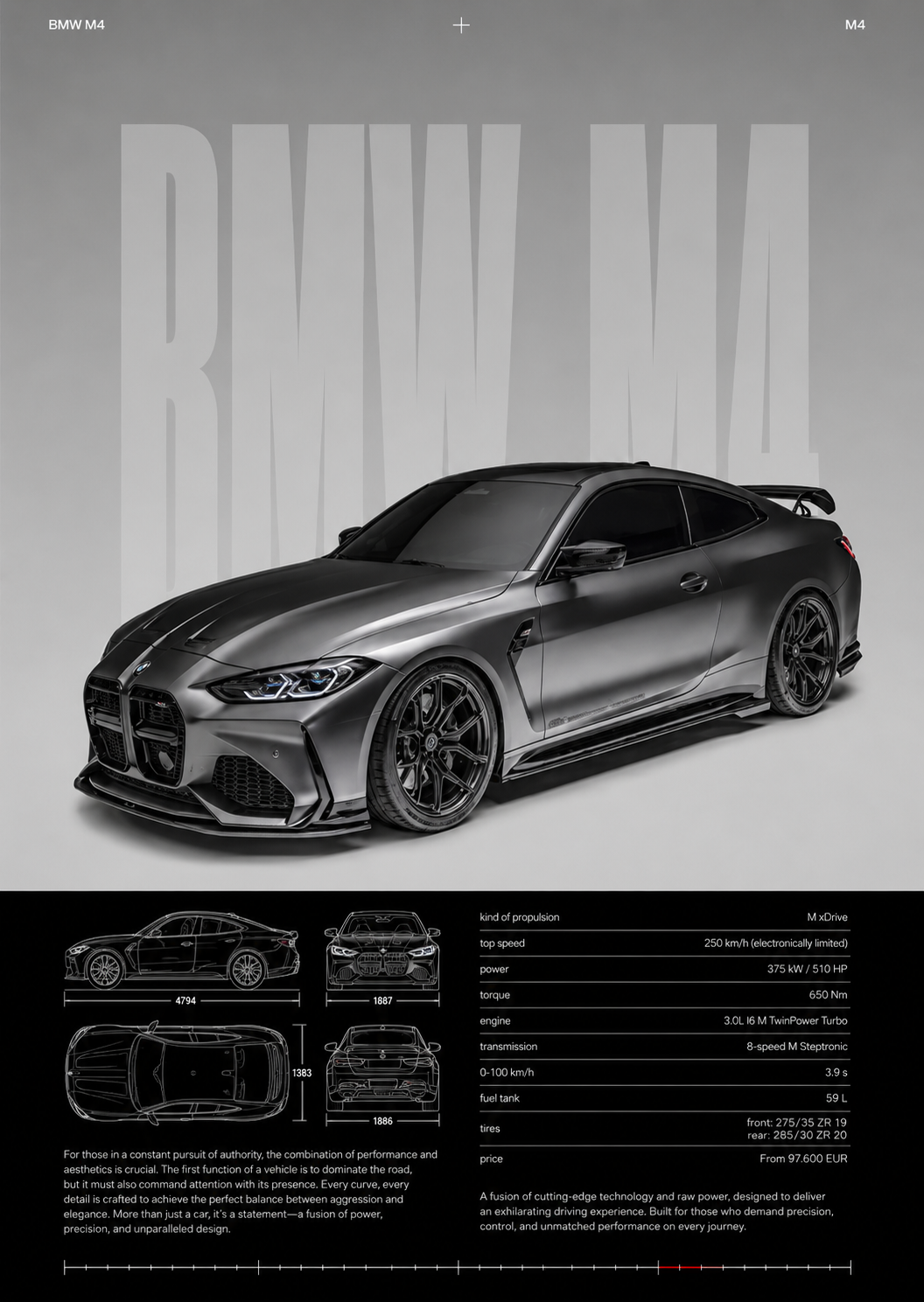 Affiche BMW M4
