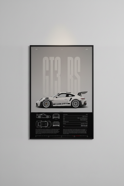 Affiche Porsche 911 GT3-RS