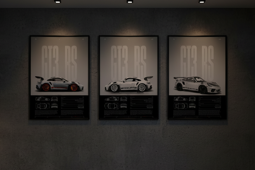 Affiche Porsche 911 GT3-RS