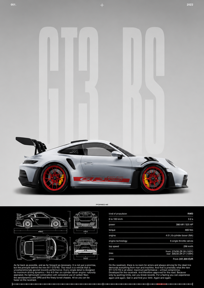 Pack 3 affiche Porsche 911 GT3-RS !