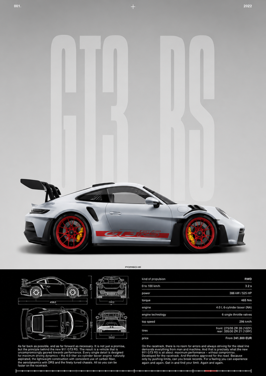 Affiche Porche 911 GT3-RS
