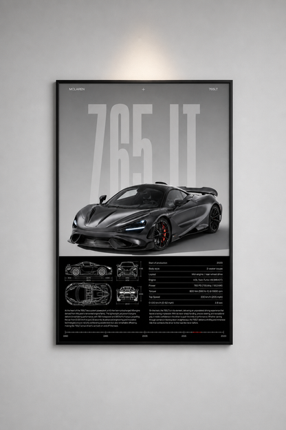 Affiche McLaren 765 LT