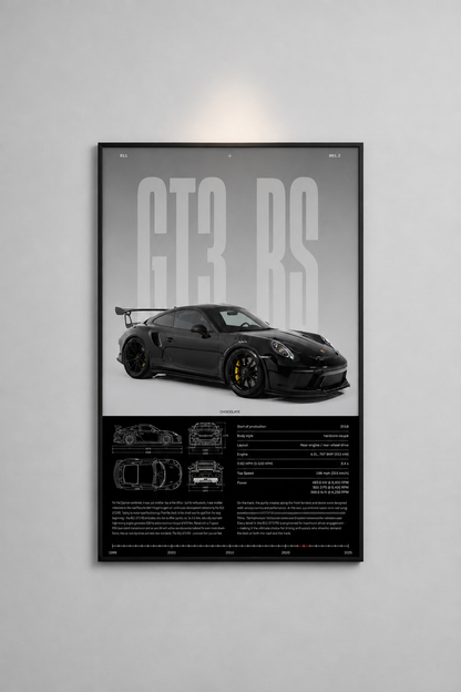 Affiche Porsche 911 GT3-RS