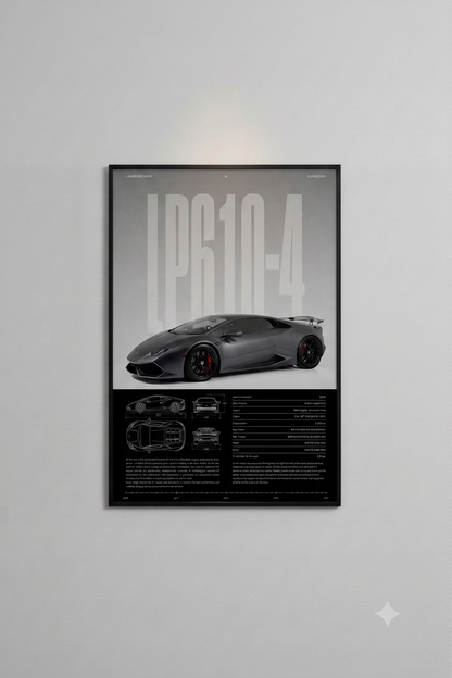 Affiche Lamborghini Huracán
