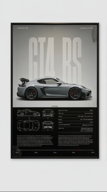 Affiche Porsche 911 GT4-RS