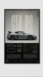 Affiche Porsche 911 GT4-RS